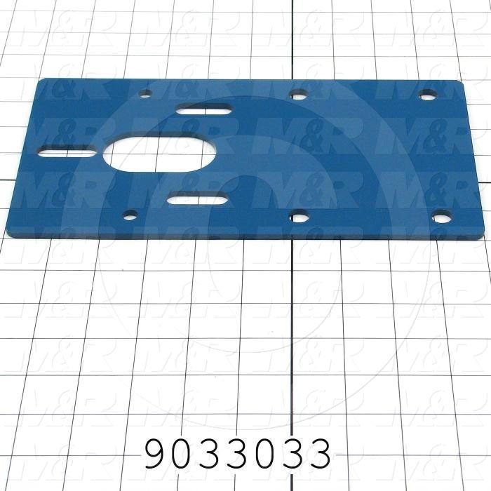 Fabricated Parts, Conveyor Delivery-Bearing Bracket, 10.00 in. Length, 5.75 in. Width, 10 GA Thickness