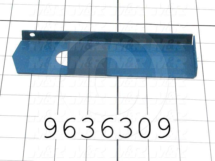 Fabricated Parts, Conveyor End Cup, 6.51 in. Length, 1.83 in. Width, 1.50 in. Height, 18 GA Thickness