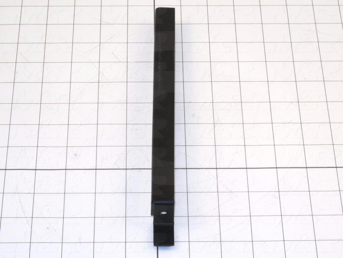 Fabricated Parts, Conveyor Supports Left, 11.10 in. Length, 1.32 in. Width, 0.75 in. Height, 12 GA Thickness