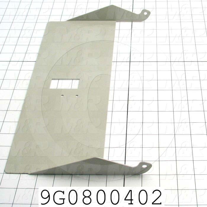 Fabricated Parts, Counter Chute 15.120"L Ac, 15.12 In. Length, 8.54 In Width, 1.65 in. Height, 16 GA Thickness
