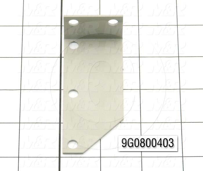 Fabricated Parts, Counter Eye Mount Bracket, 3.50 in. Length, 1.50 in. Width, 1.00 in. Height, 14 GA Thickness
