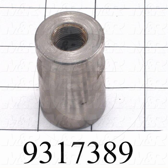 Fabricated Parts, Coupling, 2.00 in. Length, 1.25 in. Diameter, Nickel Plated Finish