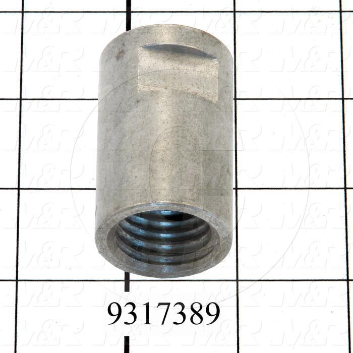Fabricated Parts, Coupling, 2.00 in. Length, 1.25 in. Diameter, Nickel Plated Finish