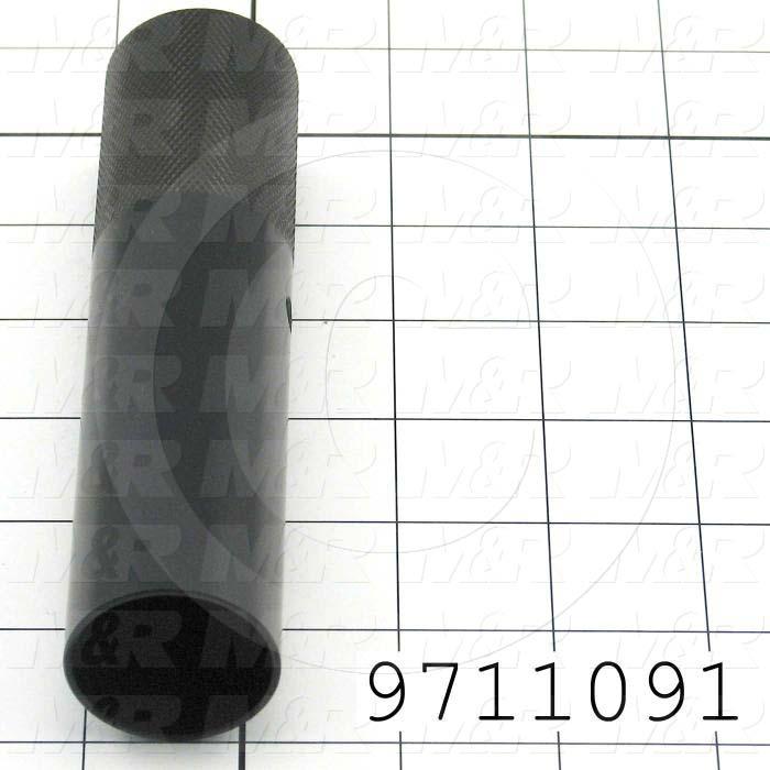 Fabricated Parts, Cyl. Stroke Adj. Knob 5.75" Ps, 5.75 in. Length, 1.38 in. Diameter, Black Anodized Finish