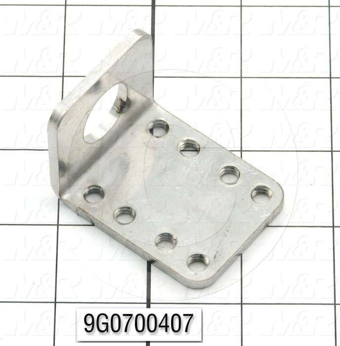 Fabricated Parts, Cylinder Bracket, 2.00 in. Length, 1.625 in. Width, 1.625 in. Height, 10 GA Thickness, Remove All Burrs