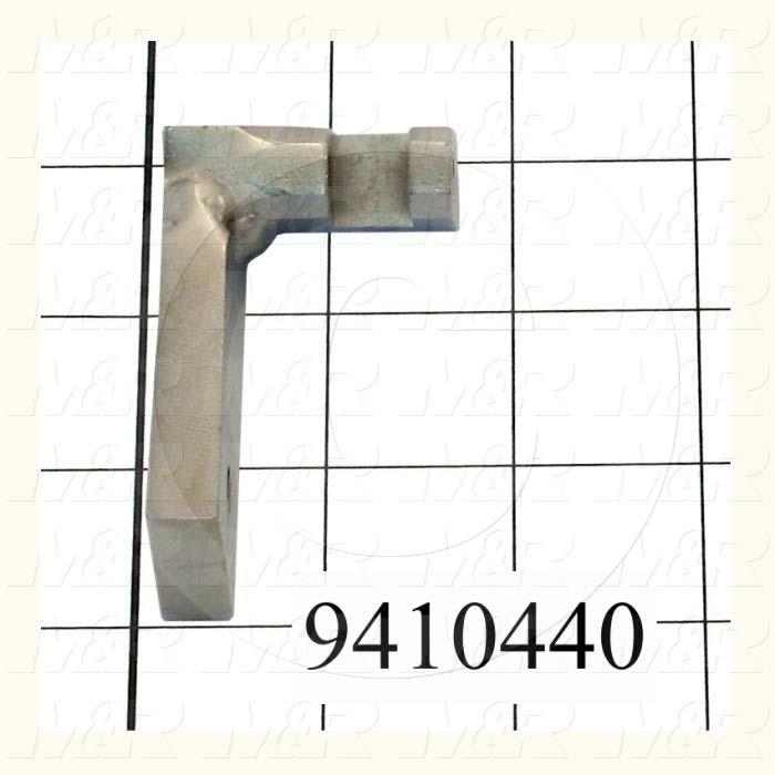 Fabricated Parts, Cylinder Bracket Weldment, 2.61 in. Length, 2.00 in. Width, 1.52 in. Height, Rear Side