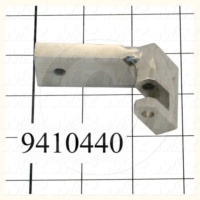 Fabricated Parts, Cylinder Bracket Weldment, 2.61 in. Length, 2.00 in. Width, 1.52 in. Height, Rear Side