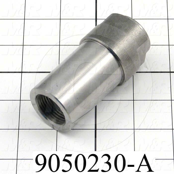 Fabricated Parts, Cylinder Extension, 3.28 in. Length, 1.24 in. Diameter