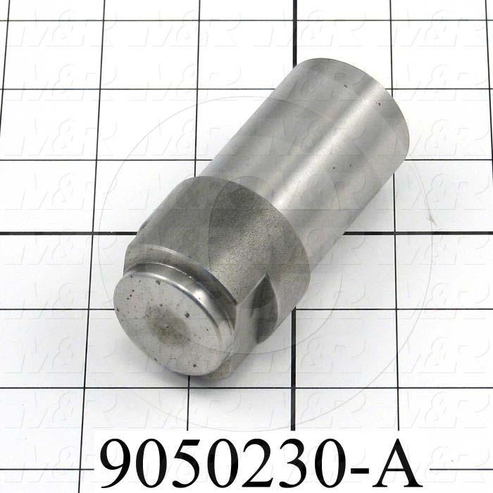 Fabricated Parts, Cylinder Extension, 3.28 in. Length, 1.24 in. Diameter