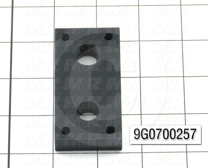 Fabricated Parts, Cylinder Holder, 3.00 in. Length, 1.50 in. Width, 0.50 in. Height
