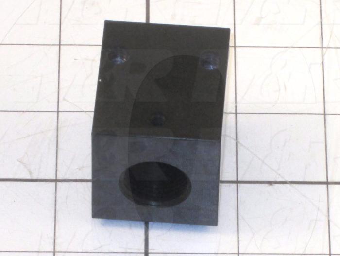 Fabricated Parts, Cylinder Holder/Mount, 1.45 in. Length, 1.38 in. Width, 1.63 in. Height, Plain Finish