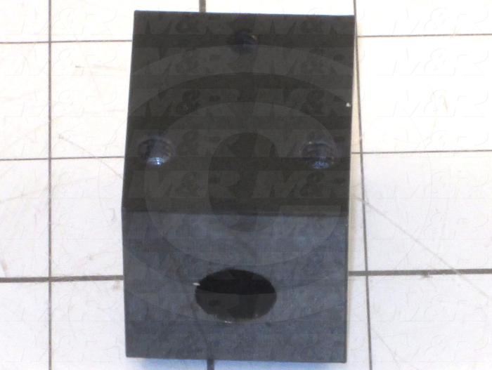 Fabricated Parts, Cylinder Holder/Mount, 1.45 in. Length, 1.38 in. Width, 1.63 in. Height, Plain Finish