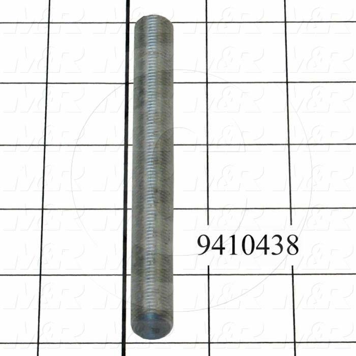 Fabricated Parts, Cylinder Rod, 4.69 in. Length, 1/2-20 Thread Size