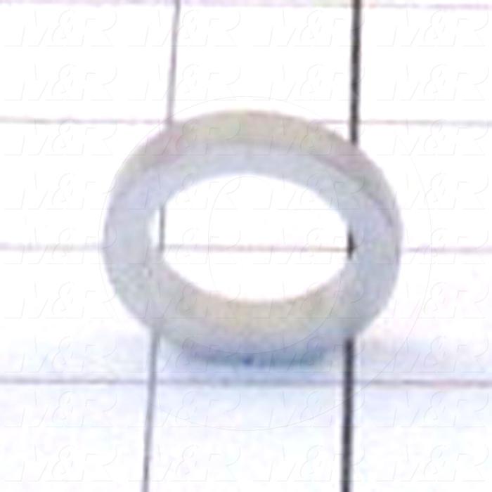 Fabricated Parts, Cylinder Spacer, 1.50 in. Diameter, 0.25 in. Thickness, Painted Silver Finish