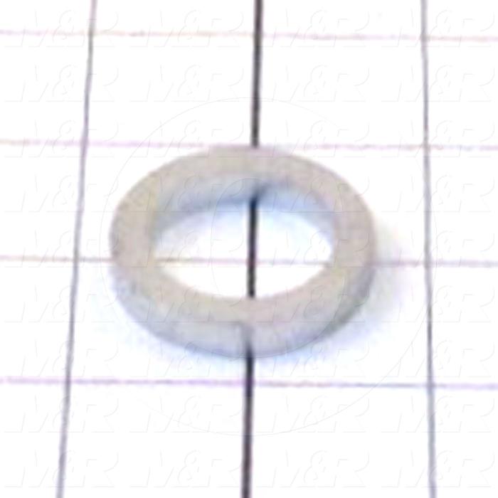 Fabricated Parts, Cylinder Spacer, 1.50 in. Diameter, 0.25 in. Thickness, Painted Silver Finish