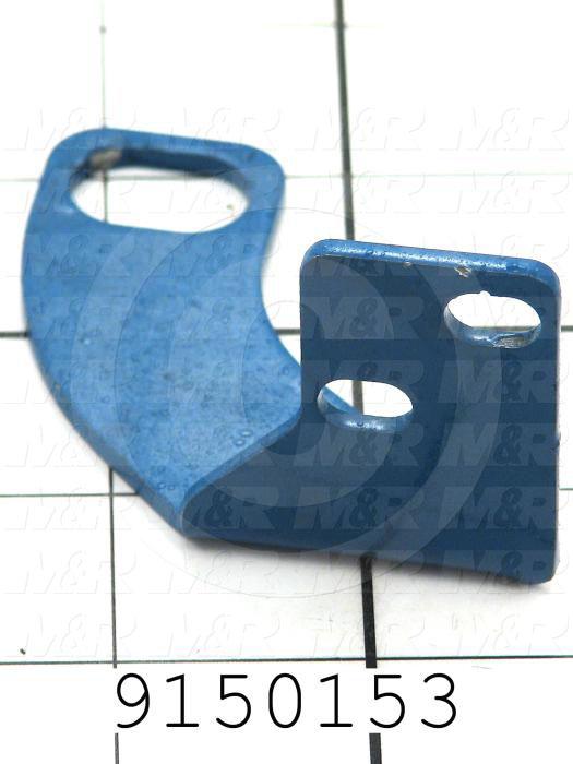 Fabricated Parts, Dbl Index Prox Mtg Bracket, 2.50 in. Length, 2.50 in. Width, 1.63 in. Height, 12 GA Thickness, Painted MAT Black Finish