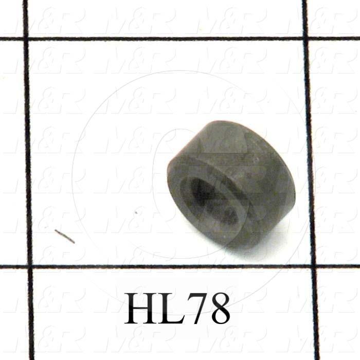 Fabricated Parts, Diaphragm Plate Spacer, 0.25 in. Height, 0.43 in. Diameter, Black Oxide Finish
