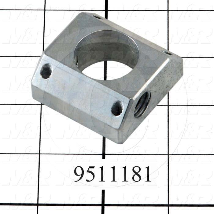Fabricated Parts, Dripless Cylinder Base, 1.75 in. Length, 1.75 in. Width, 0.75 in. Height