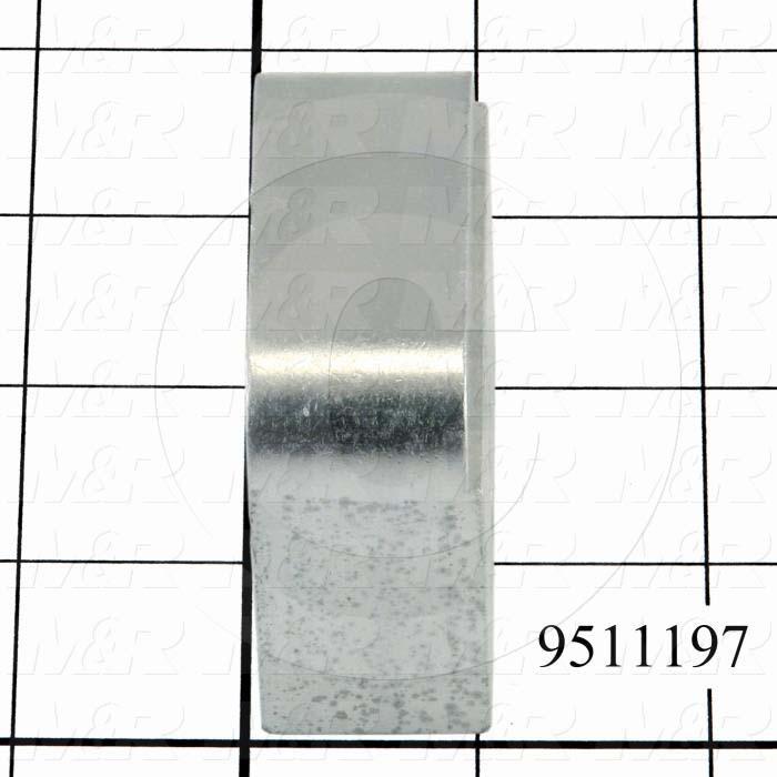 Fabricated Parts, Dripless Square Cylinder Mounting Bracket, 2.25 in. Length, 2.13 in. Width, 1.00 in. Height