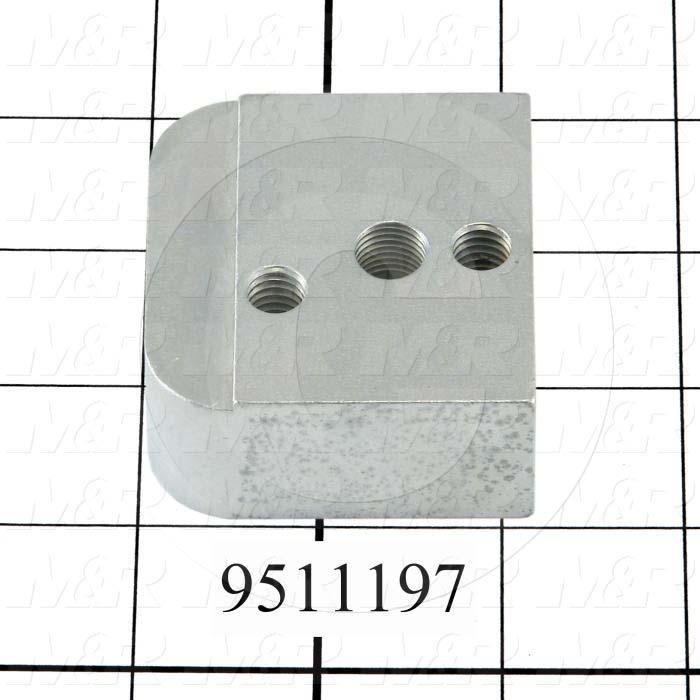 Fabricated Parts, Dripless Square Cylinder Mounting Bracket, 2.25 in. Length, 2.13 in. Width, 1.00 in. Height