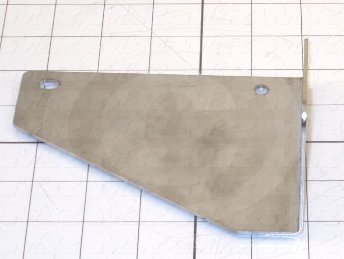 Fabricated Parts, Drive Magnet Holder, 8.28 in. Length, 4.02 in. Width, 5.47 in. Height, 14 GA Thickness, As Material Finish