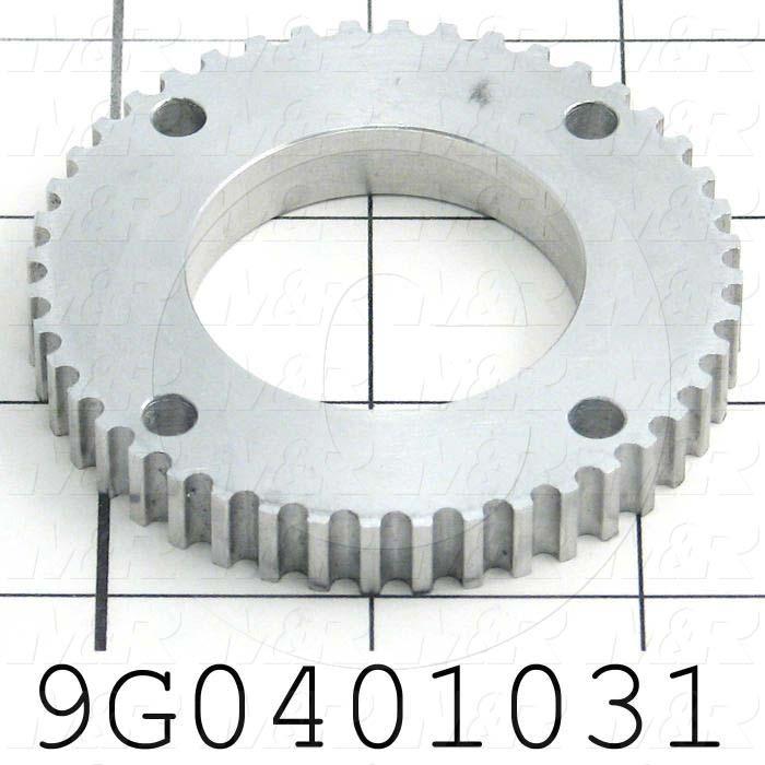 Fabricated Parts, Drive Pulley, 0.375 in. Diameter, 2.76 in. Thickness