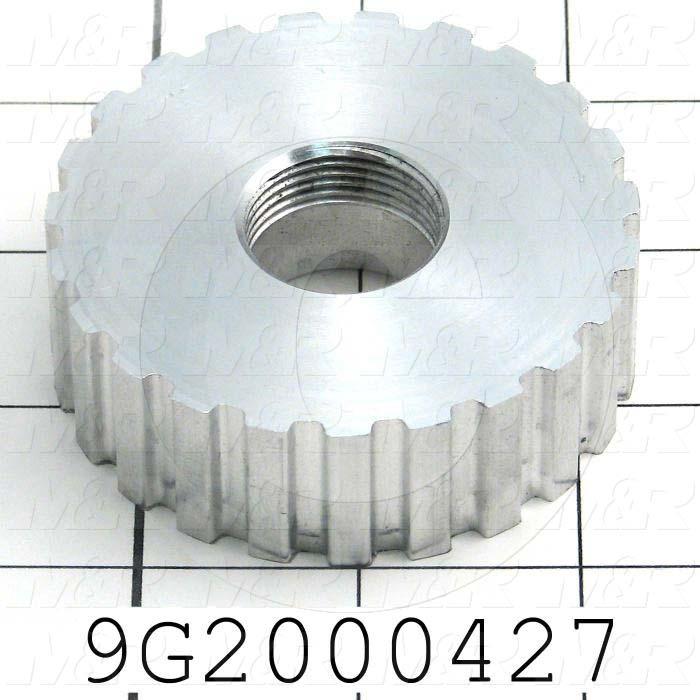 Fabricated Parts, Drive Pully, 0.88 in. Height, 2.71 in. Diameter