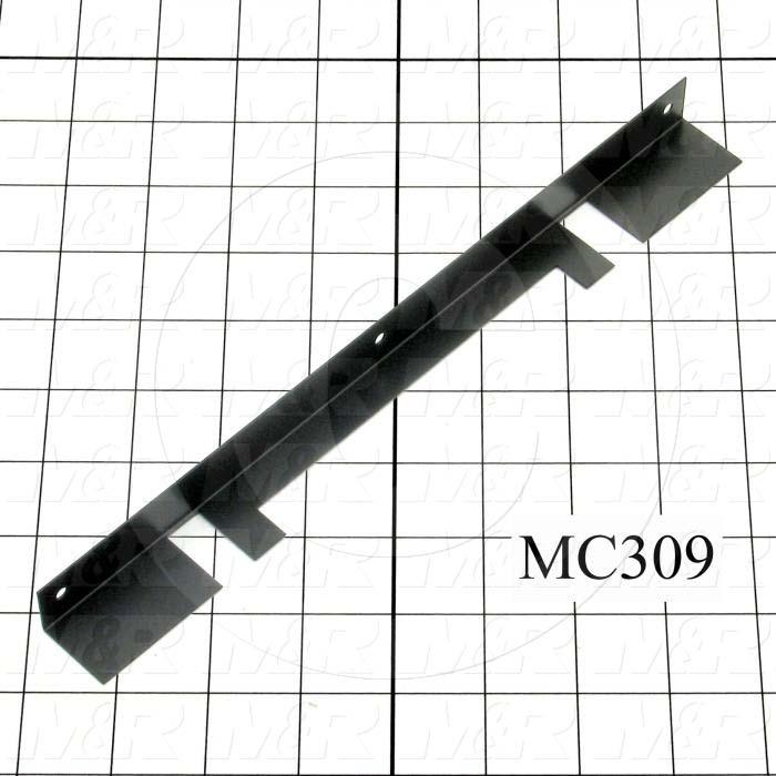 Fabricated Parts, Duct Angle, 10.63 in. Length, 0.75 in. Width, 1.00 in. Height, Black Finish