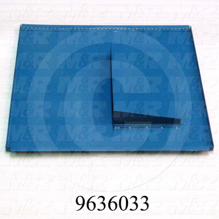 Fabricated Parts, Electric Box Door Weldment, 22.77 in. Length, 21.88 in. Width, 0.75 in. Height, Right Side
