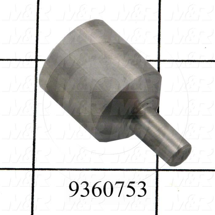 Fabricated Parts, Encoder Mounting Bracket, 1.31 in. Length, 0.75 in. Diameter