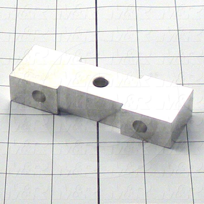 Fabricated Parts, End Block, 4.00 in. Length, 1.28 in. Width, 0.75 in. Thickness, Do Not Anodize