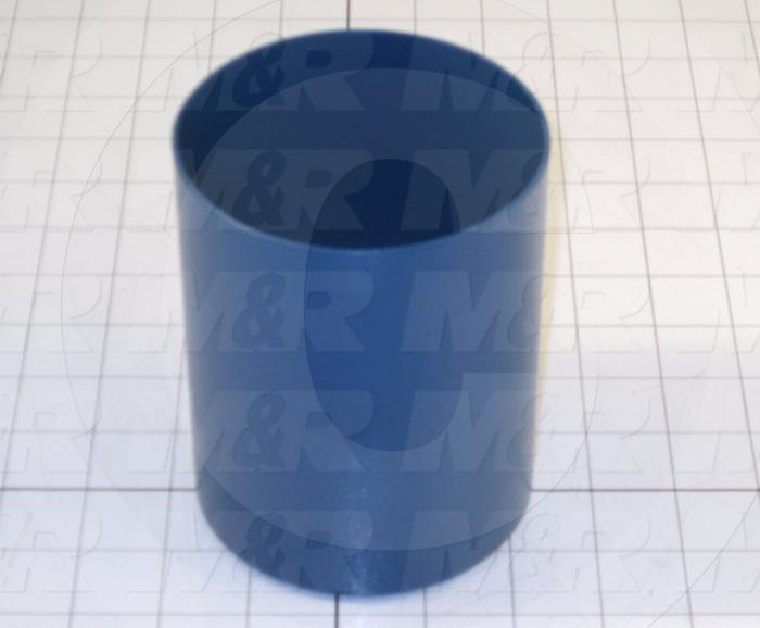 Fabricated Parts, Exhaust Duct 5" LG, 5.00 in. Length, 2.00 in. Diameter, Safety Yellow Finish