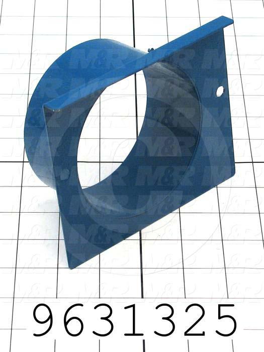 Fabricated Parts, Exhaust Flange Weld 4"Dia, 5.56 in. Length, 4.55 in. Width, 2.45 in. Height