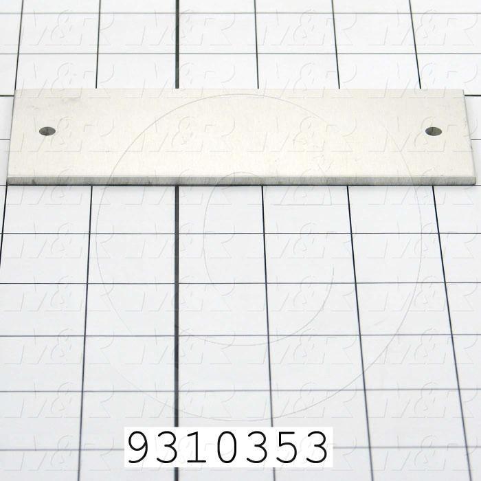 Fabricated Parts, Extrusion Side Cover, 5.50 in. Length, 1.97 in. Width, 0.11 in. Thickness