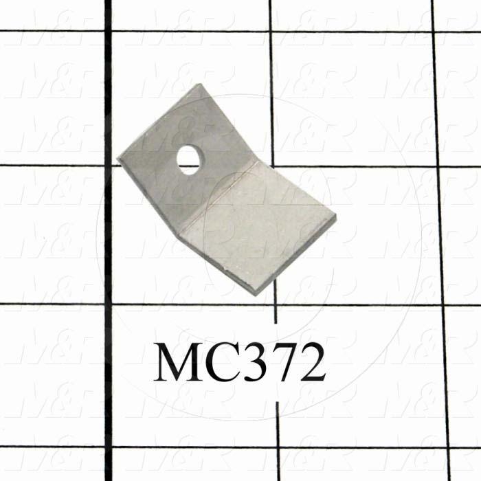Fabricated Parts, Fan Clip, 1.25 in. Length, 0.75 in. Width, 0.063 in. Thickness