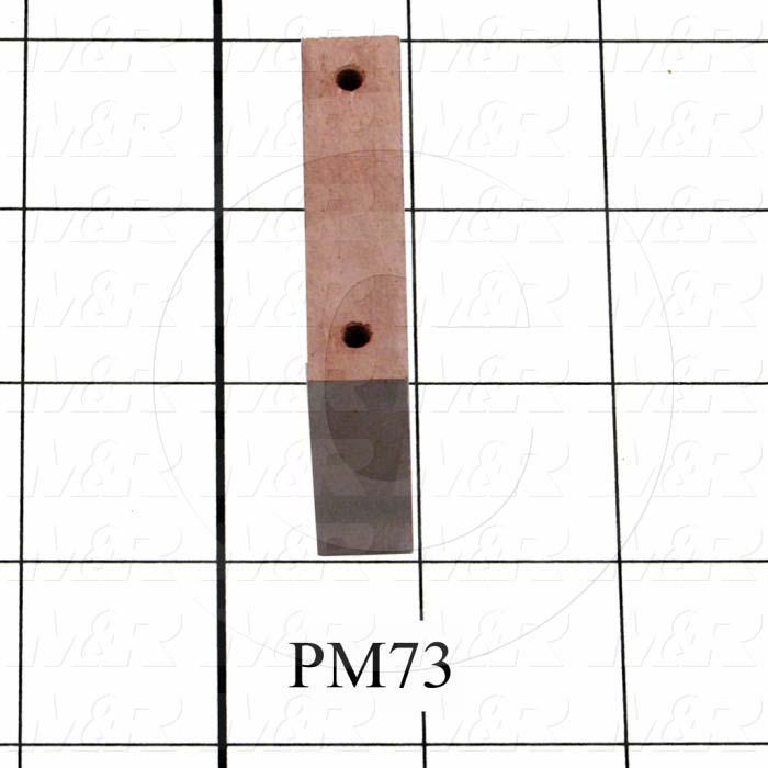 Fabricated Parts, Female Contact Mounting, 2.00 in. Length, 1.81 in. Width, 0.50 in. Thickness