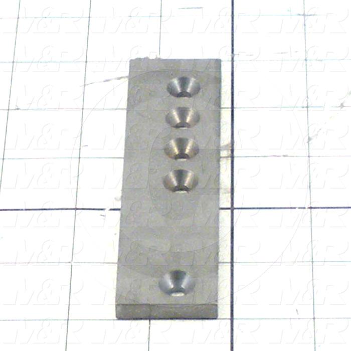 Fabricated Parts, Filler Rail, 4.75 in. Length, 1.25 in. Width, 0.25 in. Height