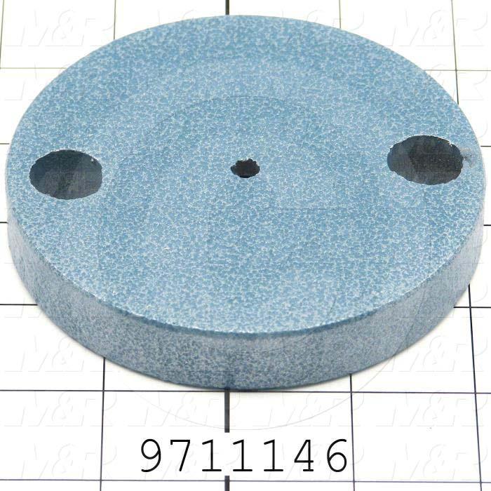 Fabricated Parts, Floor Leveling Mount, 4.00 in. Diameter, 0.63 in. Thickness