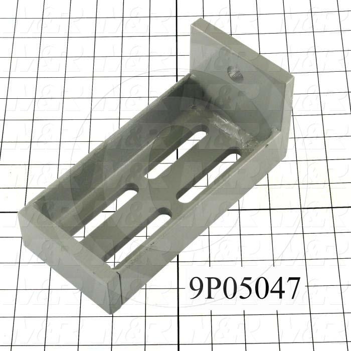 Fabricated Parts, Floor Mounting Bracket, 8.50 in. Length, 4.00 in. Width, 4.00 in. Height