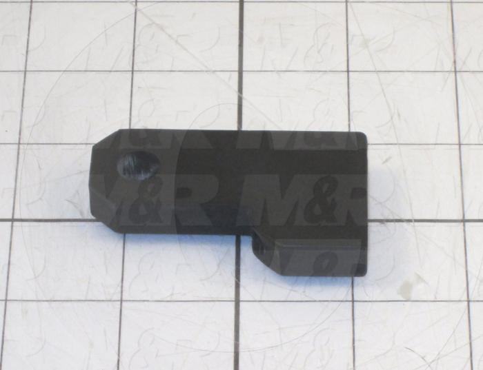 Fabricated Parts, Fork Clevis Model 55, 2.44 in. Length, 1.50 in. Width, 0.38 in. Thickness, Black Painted Finish
