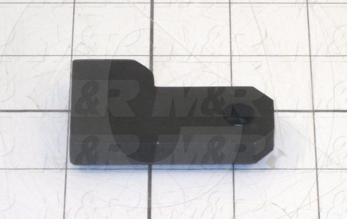 Fabricated Parts, Fork Clevis Model 55, 2.44 in. Length, 1.50 in. Width, 0.38 in. Thickness, Black Painted Finish