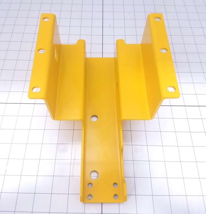 Fabricated Parts, Fork Cover Model 55, 11.07 in. Length, 7.47 in. Width, 4.74 in. Height, 10 GA Thickness, Safety Yellow Finish
