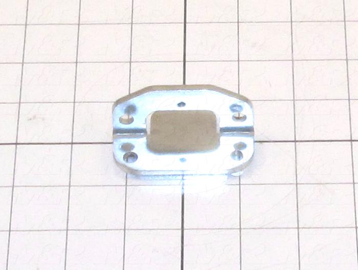 Fabricated Parts, Front Bumper Brkt 2.5", 2.50 in. Length, 1.46 in. Width, 1.25 in. Height, 10 GA Thickness