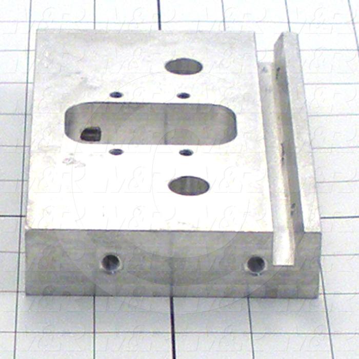 Fabricated Parts, Front End Plate, 5.88 in. Length, 3.81 in. Width, 1.00 in. Height