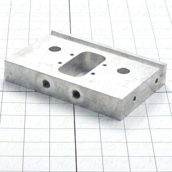 Fabricated Parts, Front End Plate, 5.88 in. Length, 3.81 in. Width, 1.00 in. Height