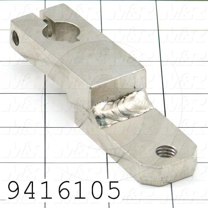 Fabricated Parts, Front Peel Lever, 4.31 in. Length, 1.13 in. Width, 1.00 in. Height, Nickel Plated Finish