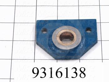 Fabricated Parts, Front Peel Lever Back Flange, 2.75 in. Length, 2.00 in. Width, 0.56 in. Thickness