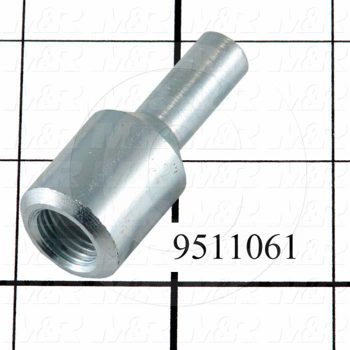Fabricated Parts, Front Peel Rod End Nut #1, 1.81 in. Length, 0.75 in. Diameter, OC50005 Zink Plating Finish