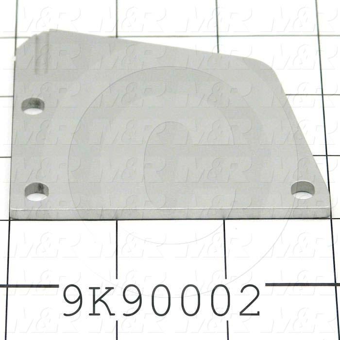 Fabricated Parts, Front & Rear Left Side Plate, 3.00 in. Length, 3.00 in. Width, 0.13 in. Thickness