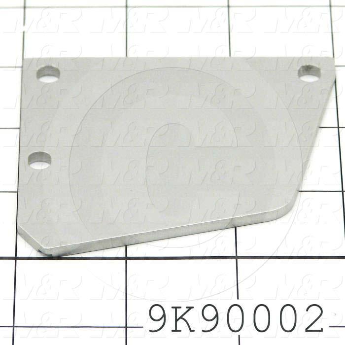 Fabricated Parts, Front & Rear Left Side Plate, 3.00 in. Length, 3.00 in. Width, 0.13 in. Thickness